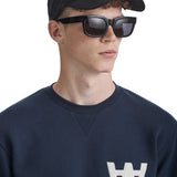 Houston Sweatshirt AA Navy | Wood Wood - & BLANC