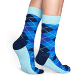Blue Argyle | Happy Socks - & BLANC