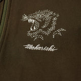 Stencil Tiger Hoodie (Mid Olive) | MAHARISHI - & BLANC