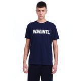 W.W.INTL T-Shirt Navy | Wood Wood - & BLANC
