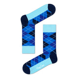 Blue Argyle | Happy Socks - & BLANC