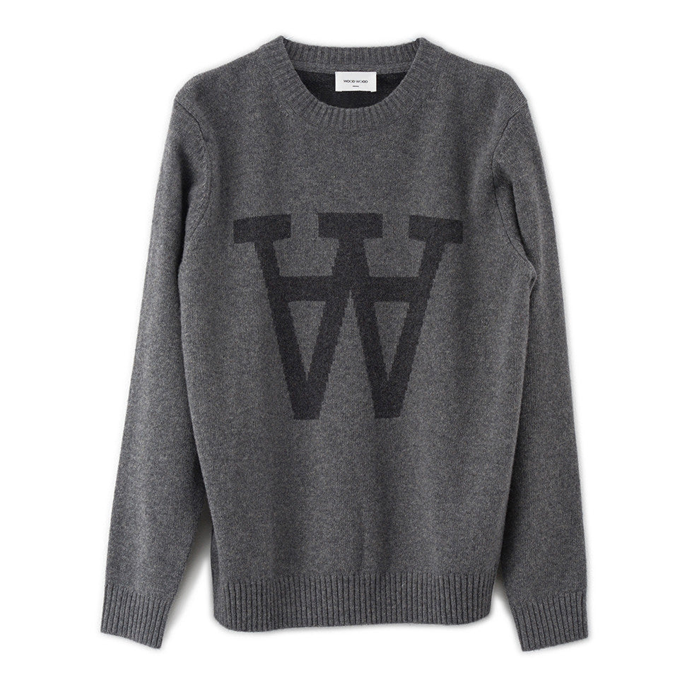 Yale Sweater Grey |  Wood Wood - & BLANC